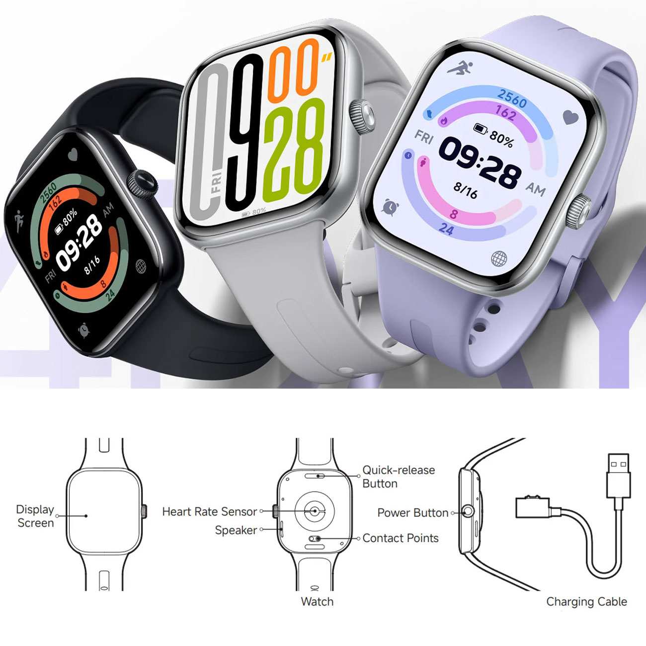 ساعت هوشمند ضدآب ردمی واچ 5 شیائومی M2462W1 Redmi Watch 5