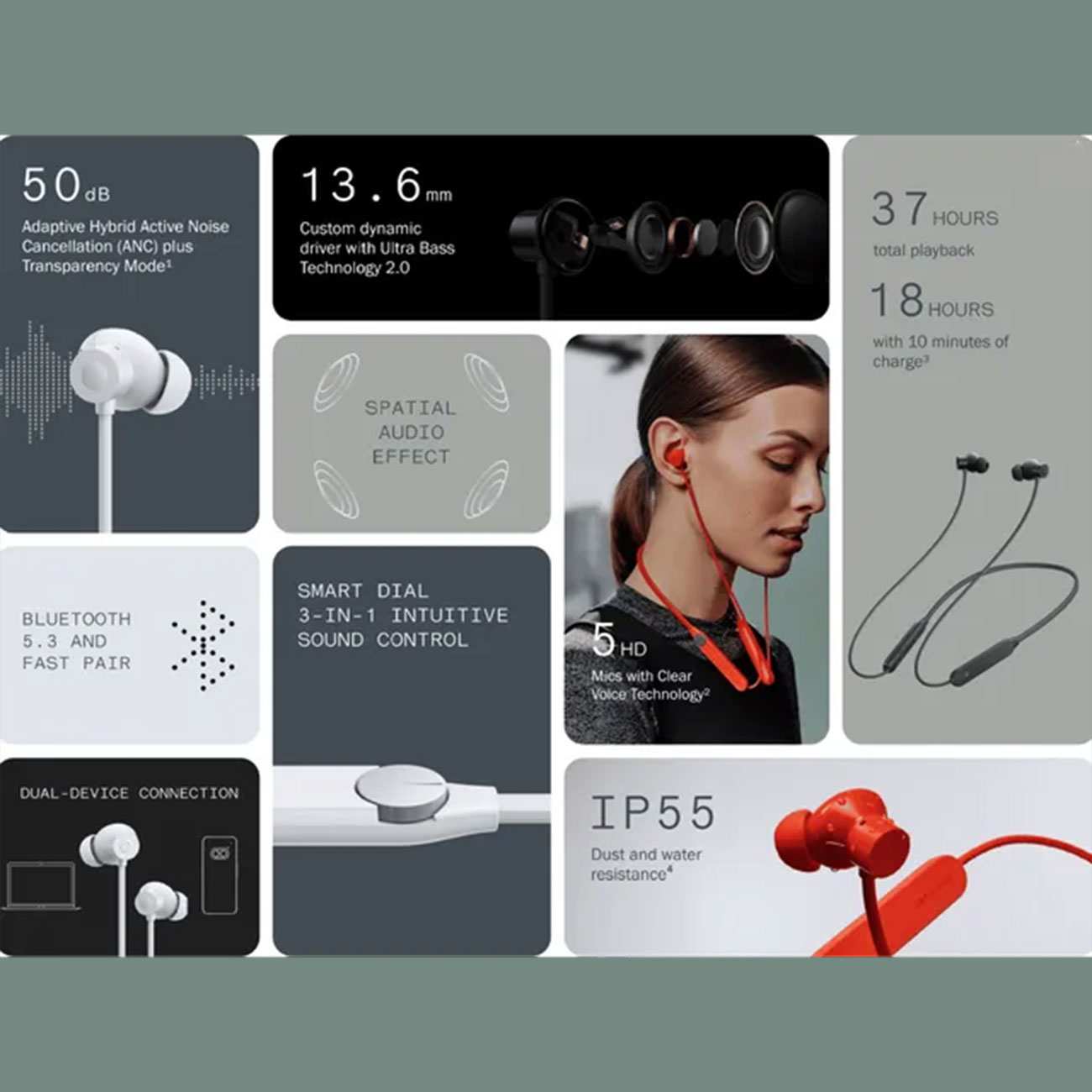 هندزفری گردنی بیسیم ناتینگ CMF Neckband Pro B164