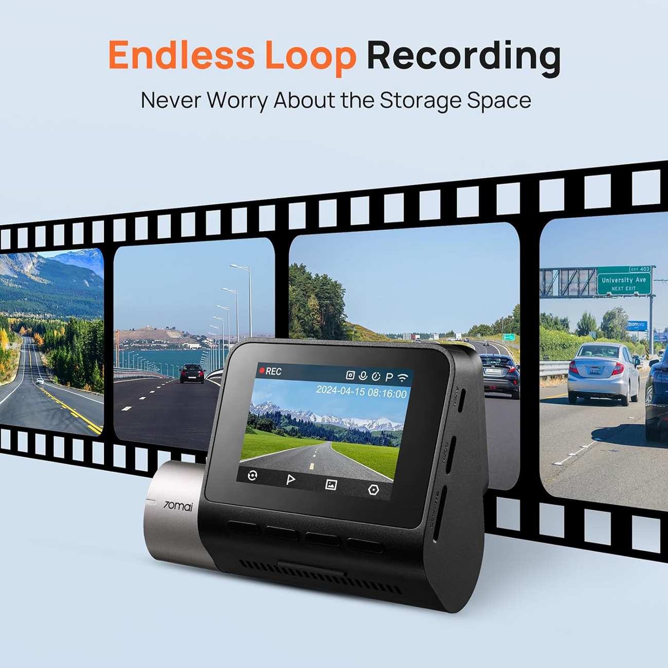 دوربین ثبت وقایع خودرو 70mai A510