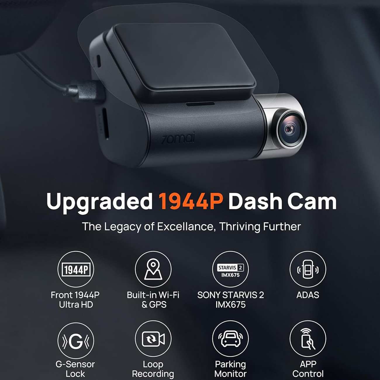 دوربین ثبت وقایع خودرو 70mai A510