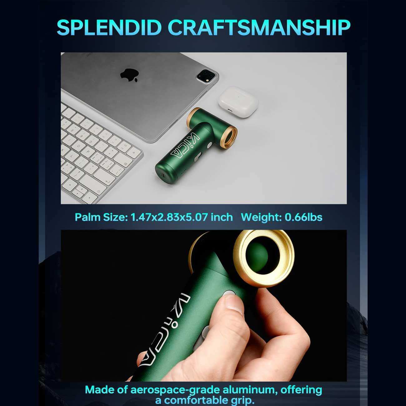 پمپ باد دستی شارژی کیکا 2S KICAAM07