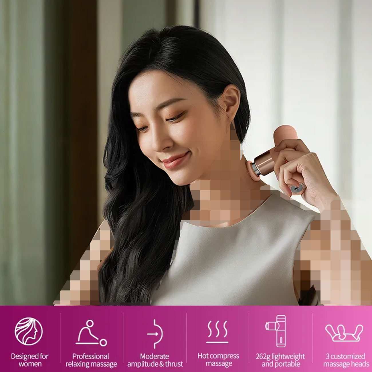 ماساژور تفنگی حرارتی فیلیپس PPM3302