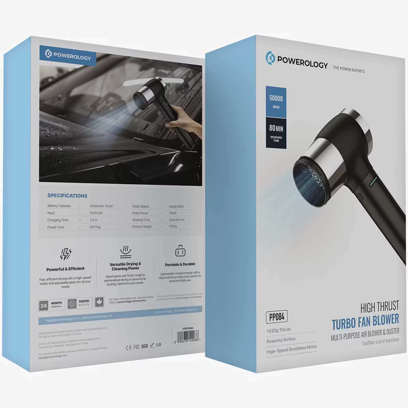 جت فن دمنده شارژی قدرتمند پاورولوژی PPBCHA84
