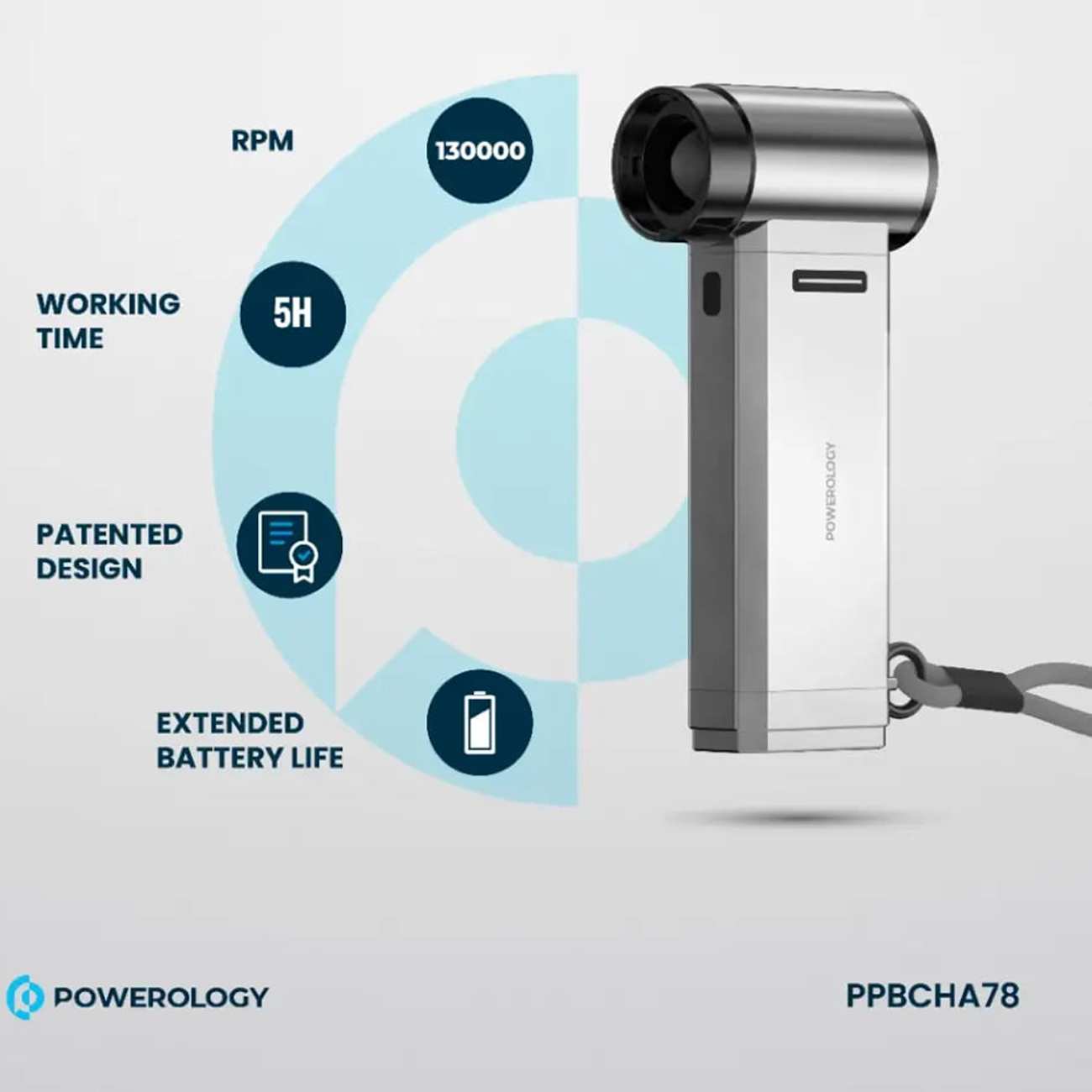 جت فن دمنده و مکنده قوی باد قابل حمل پاورولوژی PPBCHA78