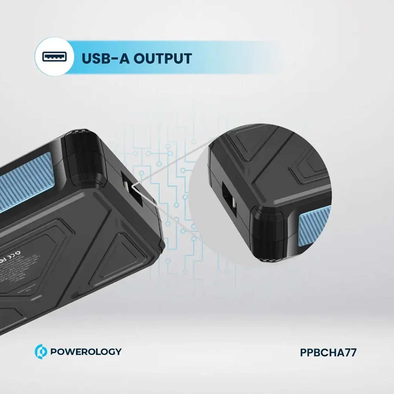 پاوربانک وایرلس خورشیدی 27000 تایپ سی و یو اس بی 22.5 وات پاورولوژی PP077 PPBCHA77 دارای چراغقوه