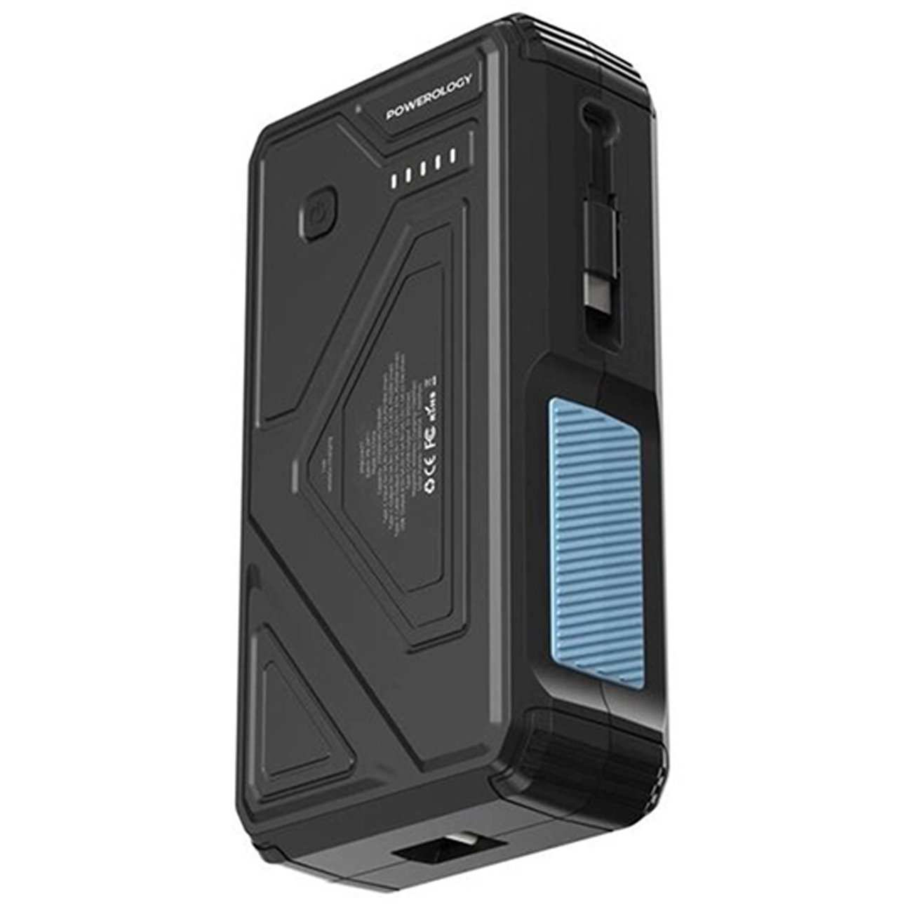 پاوربانک وایرلس خورشیدی 27000 تایپ سی و یو اس بی 22.5 وات پاورولوژی PP077 PPBCHA77 دارای چراغقوه