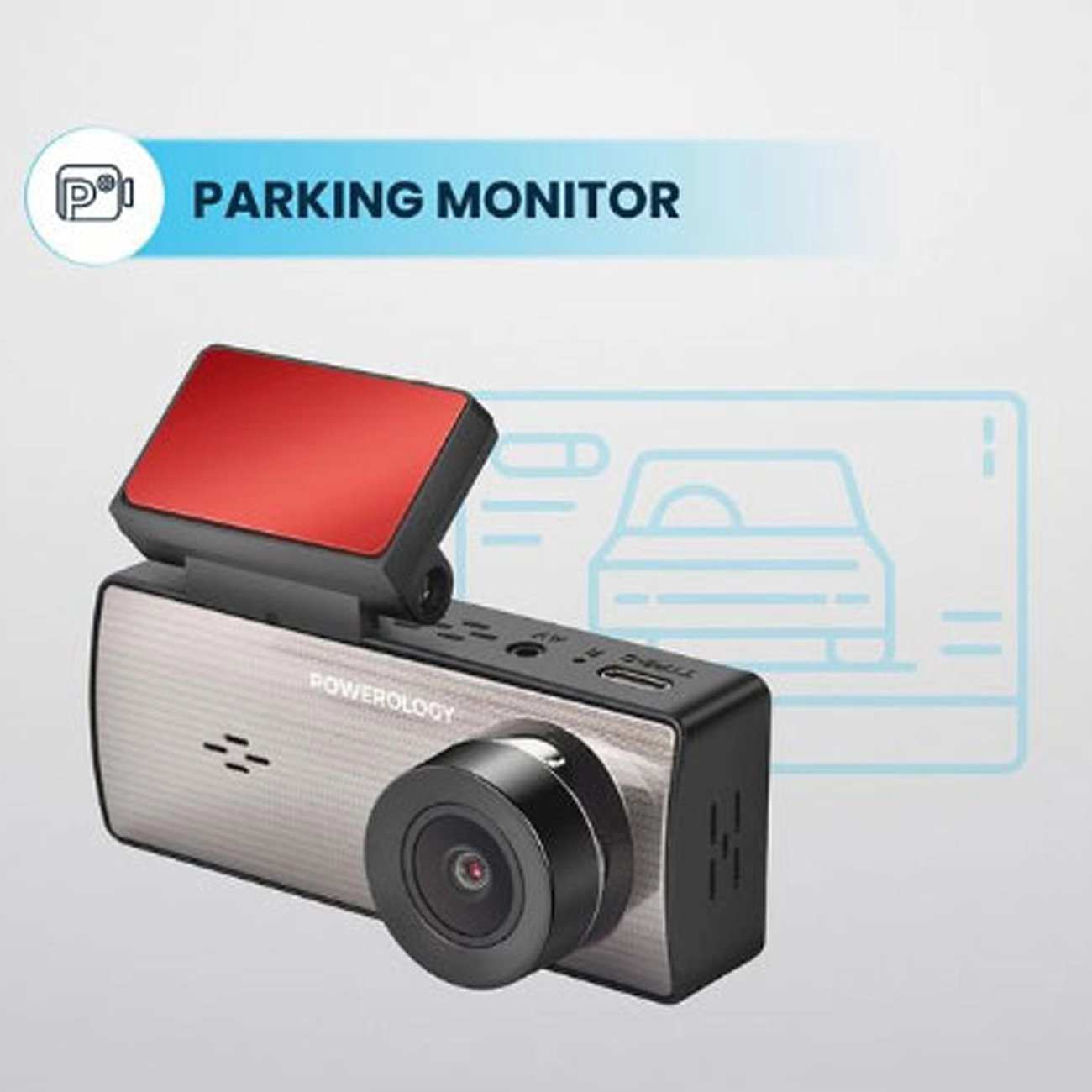 دوربین ثبت وقایع خودرو پاورولوژی PDCAM2K1 با قابلیت مکالمه