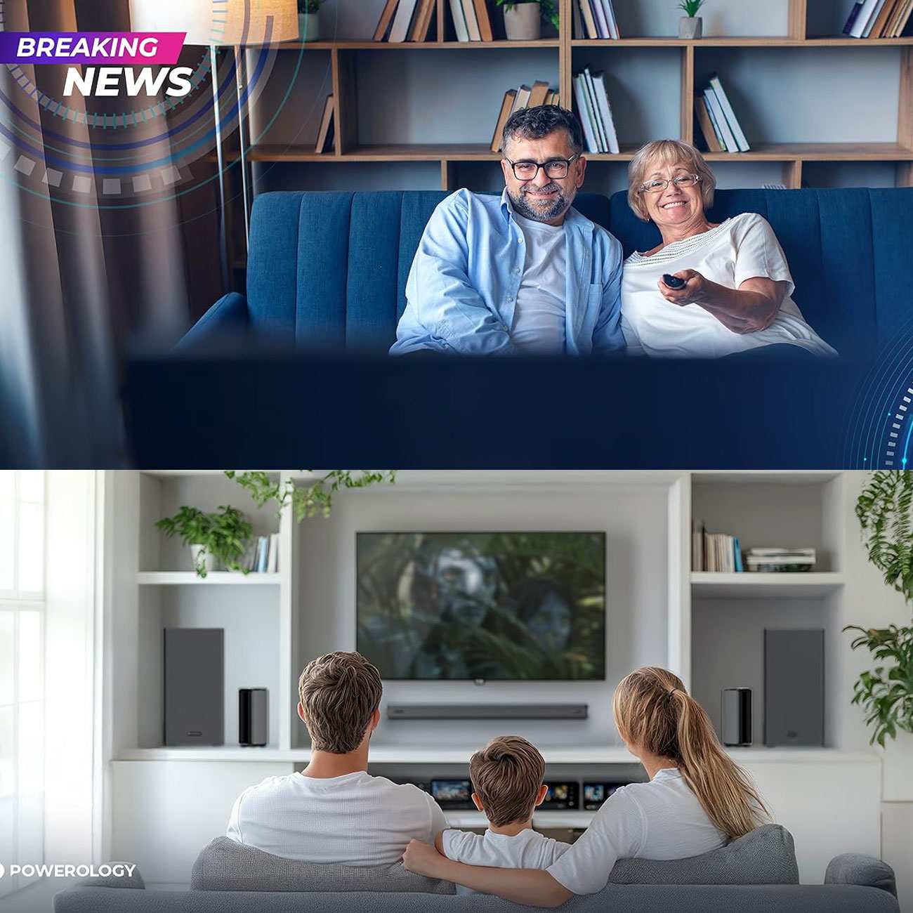 ساندبار و سینمای خانگی 5.1 کاناله پاورولوژی PWLAU014