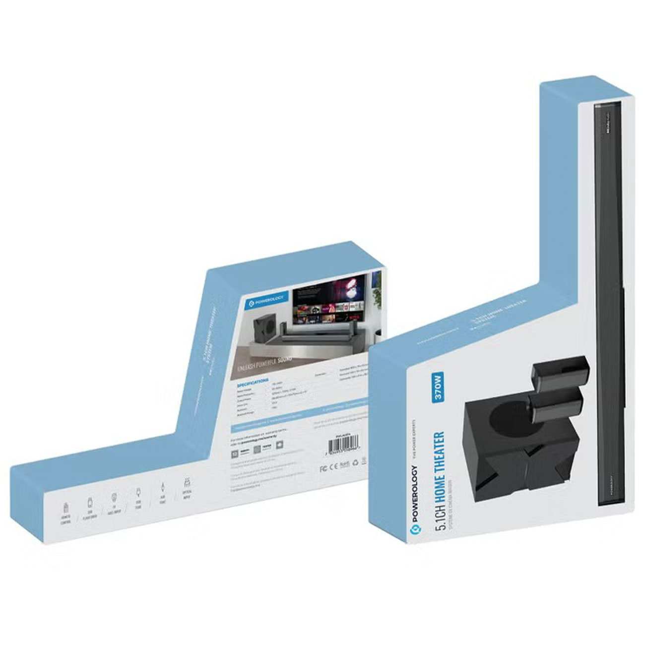 ساندبار و سینمای خانگی 5.1 کاناله پاورولوژی PWLAU014