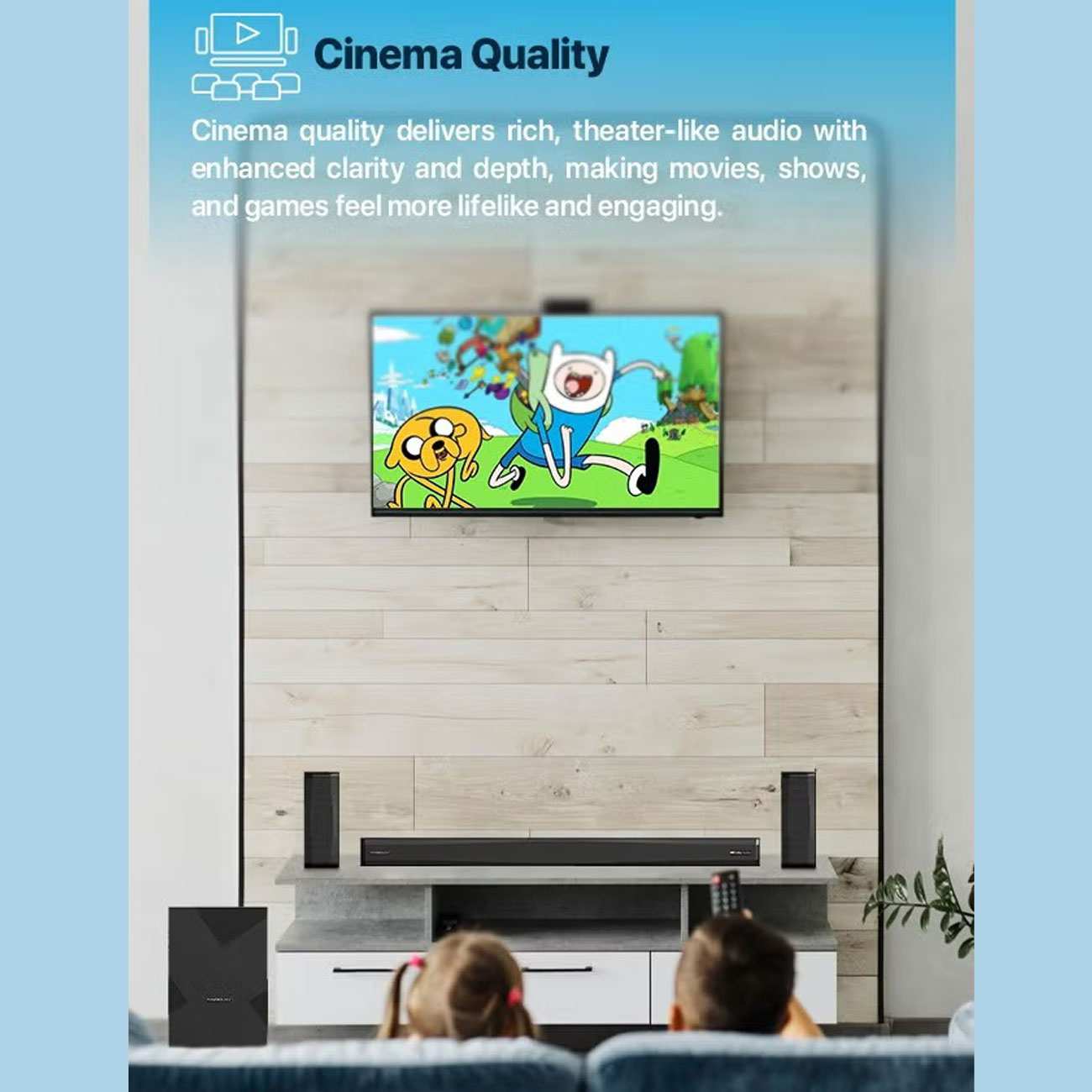 ساندبار و سینمای خانگی 5.1 کاناله پاورولوژی PWLAU014