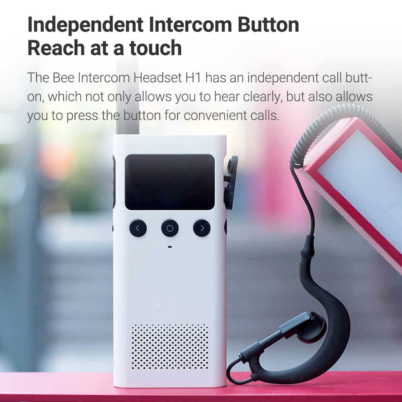 هدست سیمی تک گوش بیسیمِ واکیتاکی h1