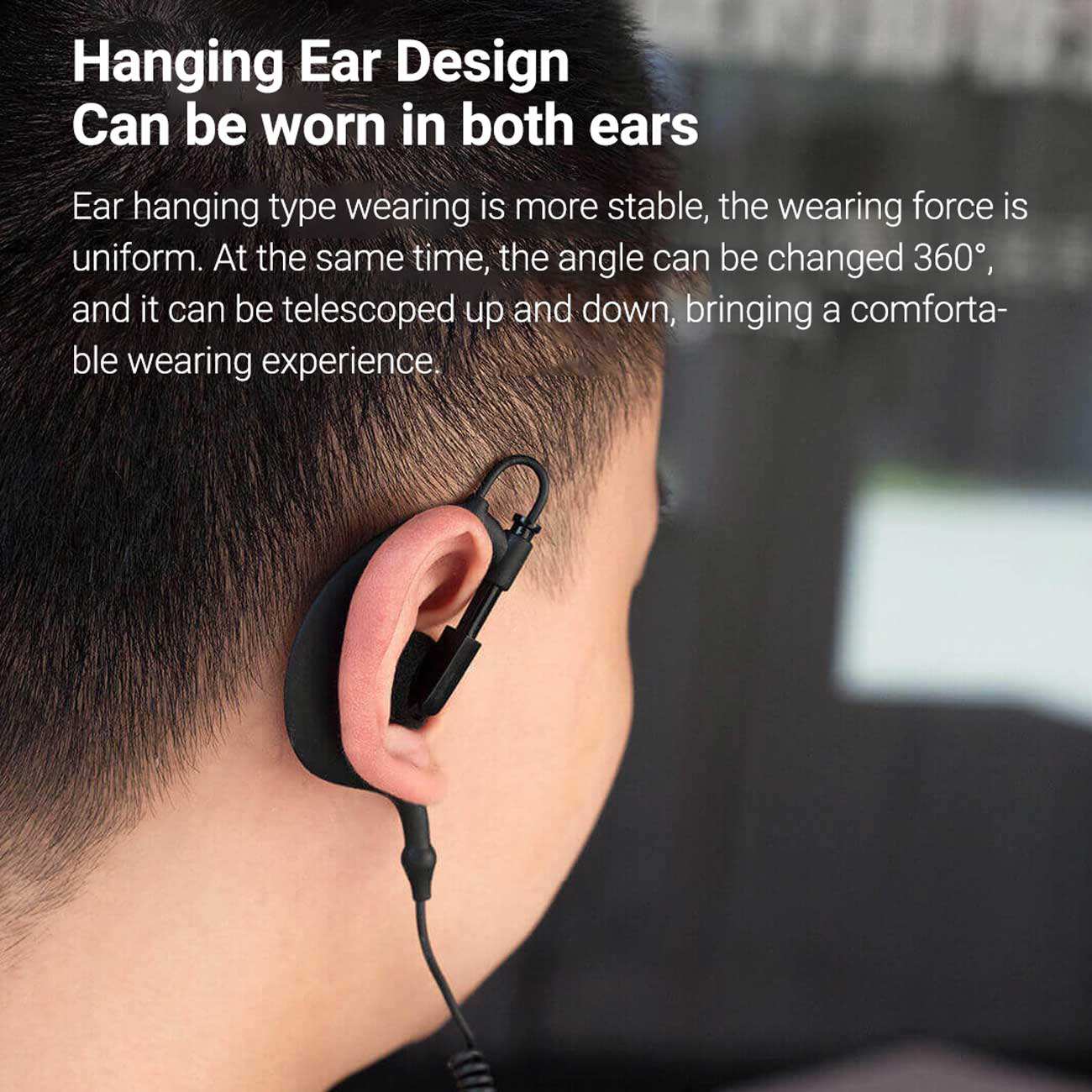 هدست سیمی تک گوش بیسیمِ واکیتاکی h1