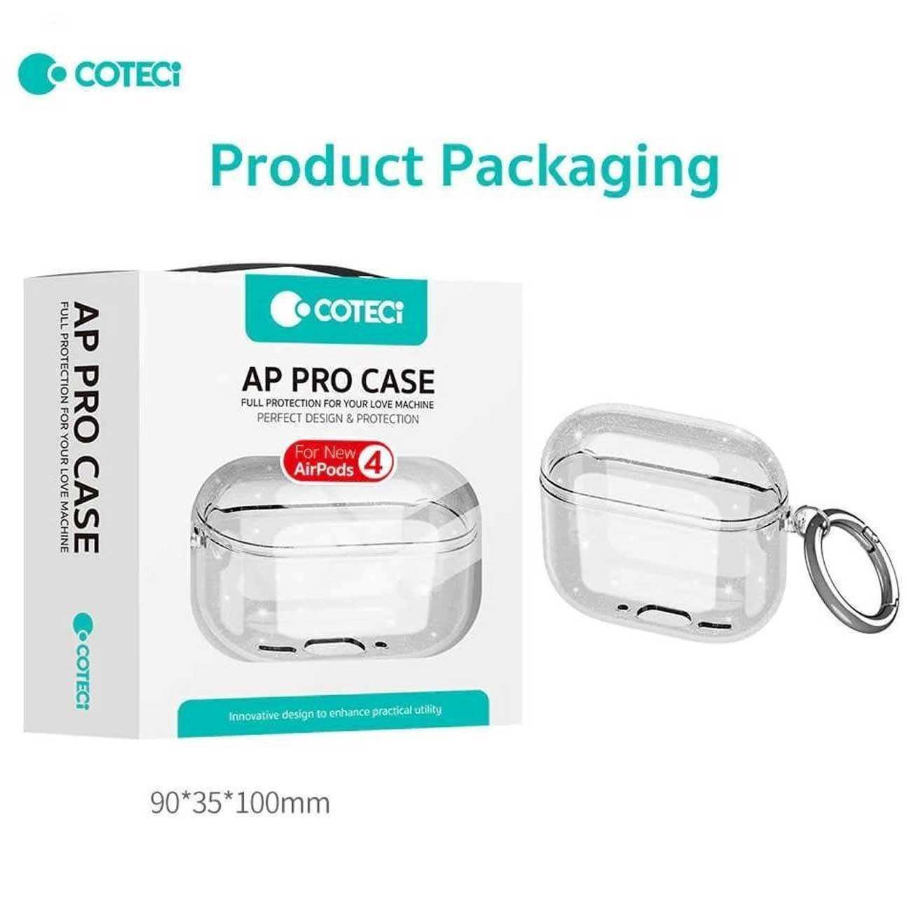 کاور سیلیکونی شفاف ایرپادز 4 کوتسی MS-018