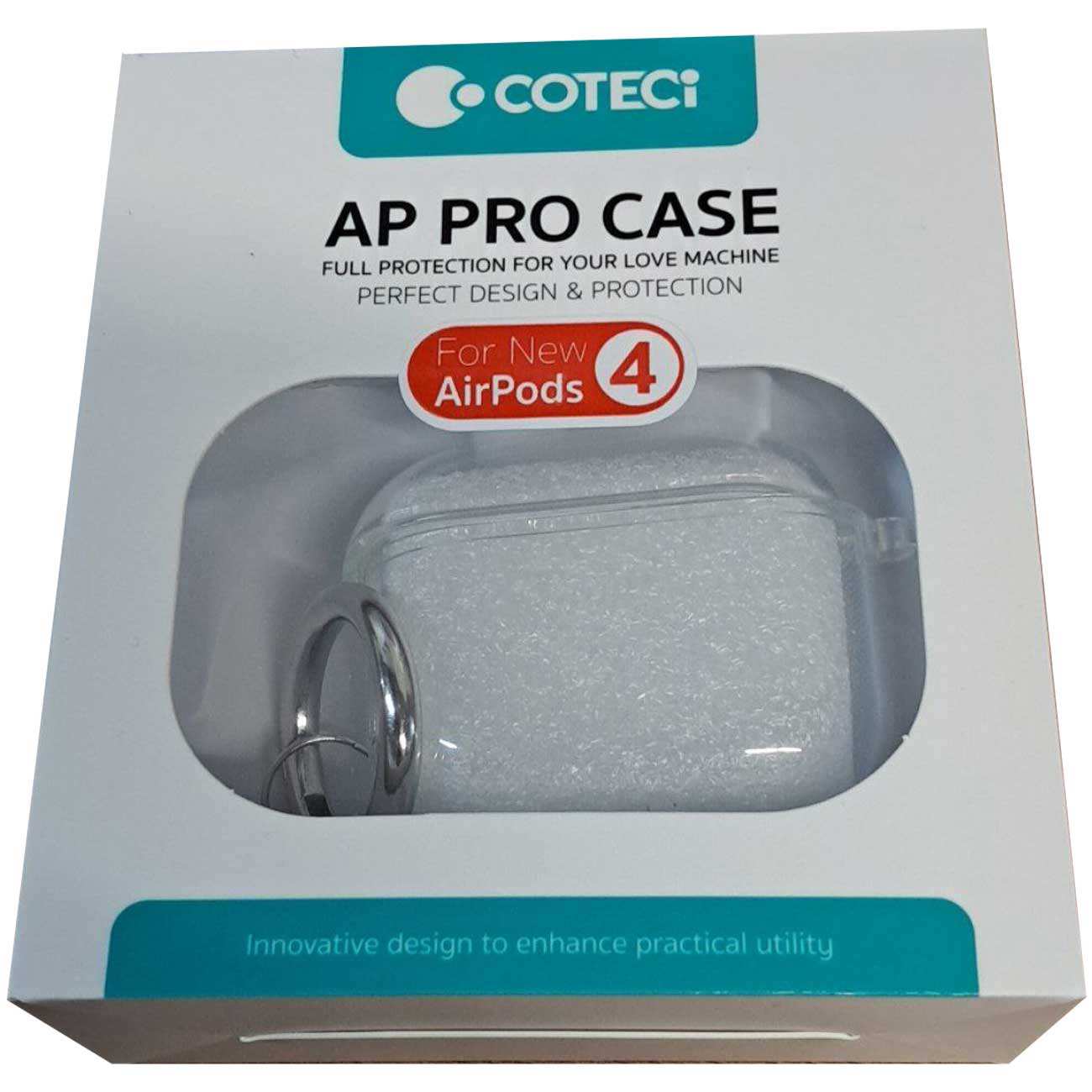 کاور سیلیکونی شفاف ایرپادز 4 کوتسی MS-018