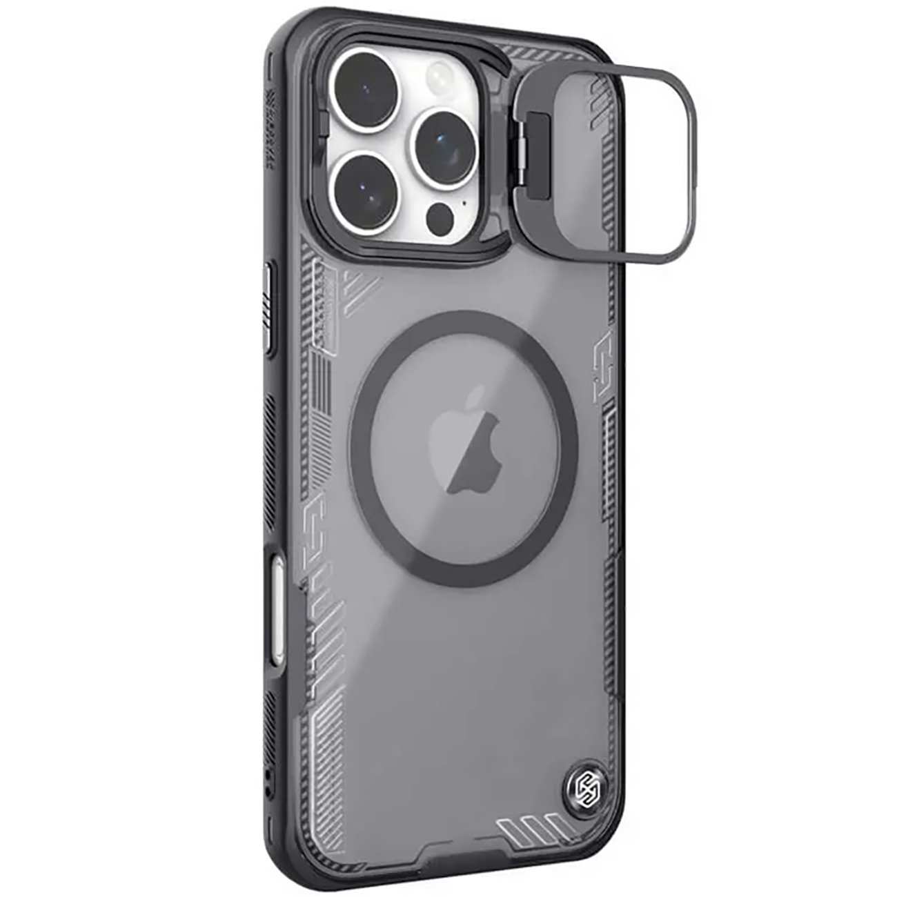 قاب شفاف مگنتی گوشی آیفون 16 پرو مکس نیلکین Iceblade Prop Frame version Magnetic