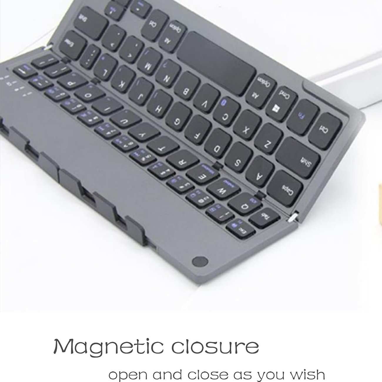 کیبورد بیسیم تاشو شارژی هارمونیکا HARMONICA با استند موبایل و تبلت