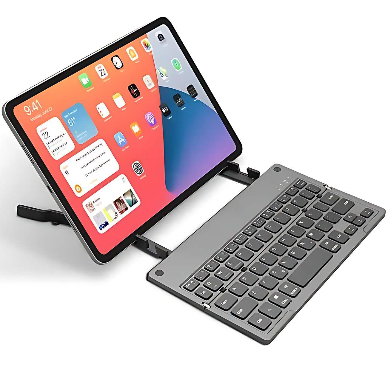 کیبورد بیسیم تاشو شارژی هارمونیکا HARMONICA با استند موبایل و تبلت