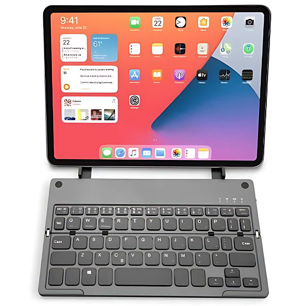 کیبورد بیسیم تاشو شارژی هارمونیکا HARMONICA با استند موبایل و تبلت