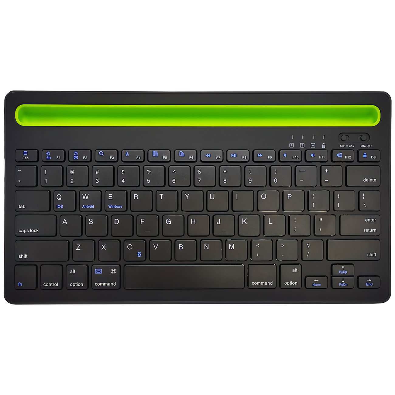 کیبورد بیسیم شارژی با استند موبایل و تبلت Multi-Platform