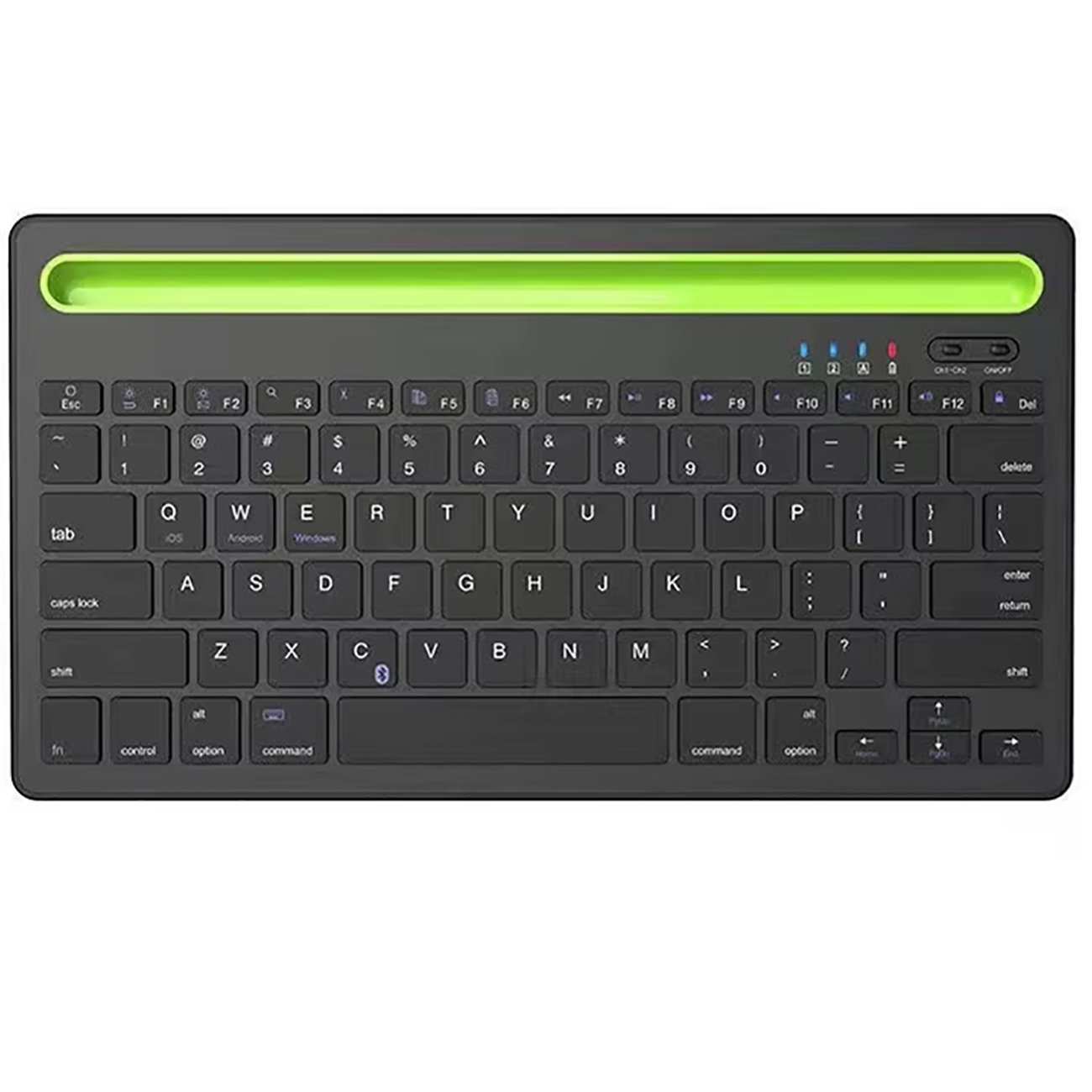 کیبورد بیسیم شارژی با استند موبایل و تبلت