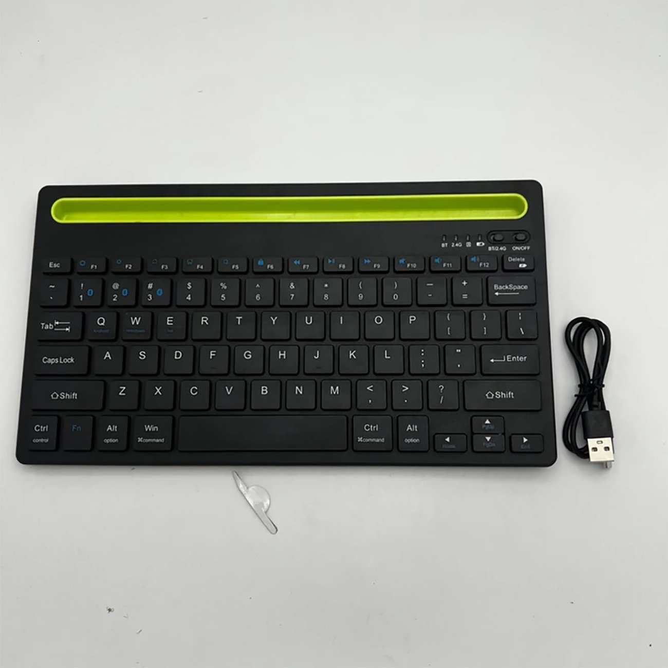 کیبورد بیسیم شارژی با استند موبایل و تبلت