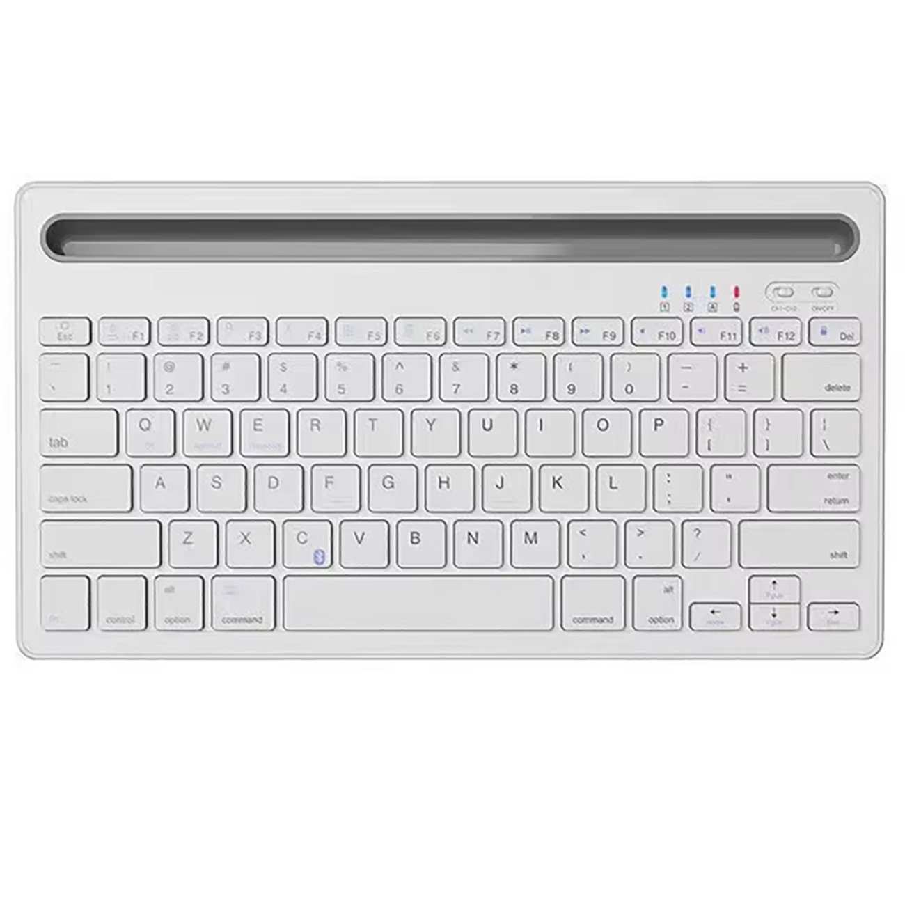 کیبورد بیسیم شارژی با استند موبایل و تبلت