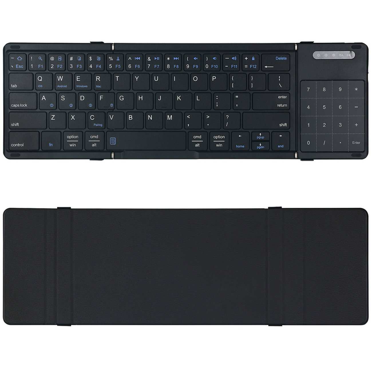 کیبورد بیسیم تاشو شارژی با تاچ پد Foldable Keyboard