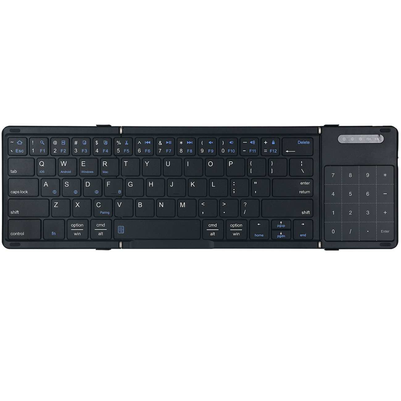 کیبورد بیسیم تاشو شارژی با تاچ پد Foldable Keyboard