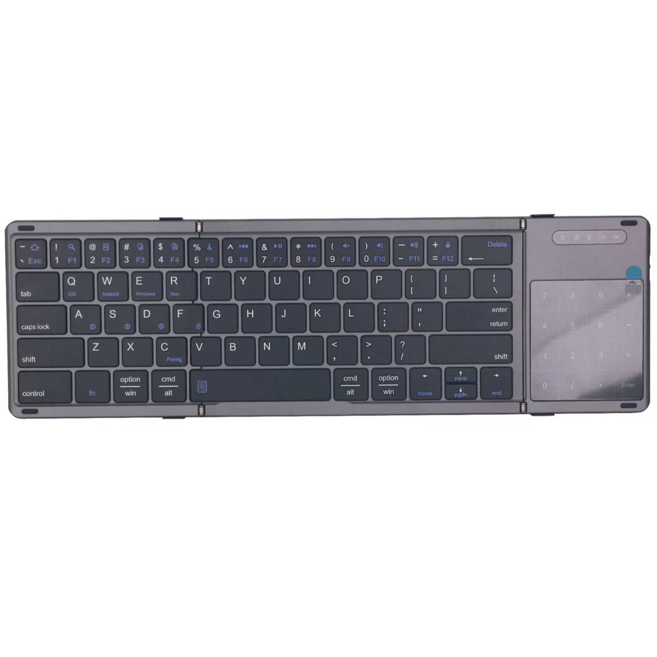 کیبورد بیسیم تاشو شارژی با تاچ پد Foldable Keyboard