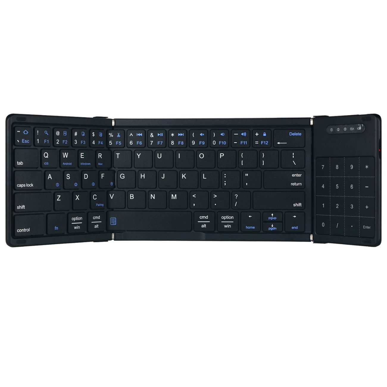 کیبورد بیسیم تاشو شارژی با تاچ پد Foldable Keyboard