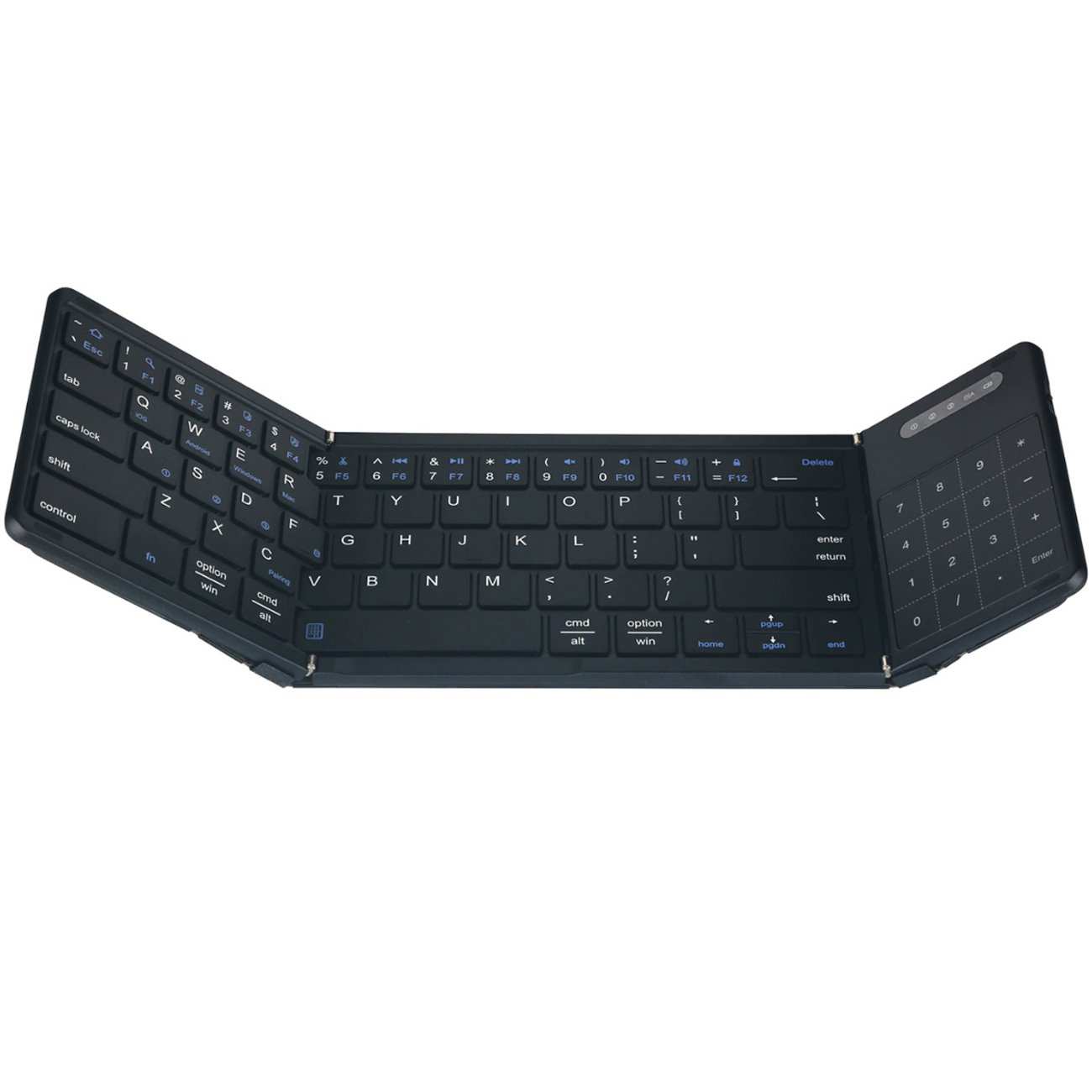 کیبورد بیسیم تاشو شارژی با تاچ پد Foldable Keyboard