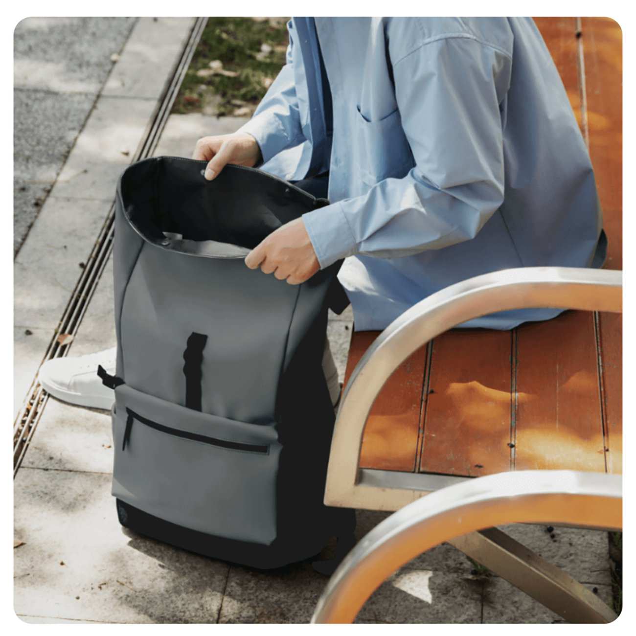 کوله پشتی ضدآب لپ تاپ 15.6 اینچ شیائومی MJXXB01RM با ظرفیت 23 لیتر