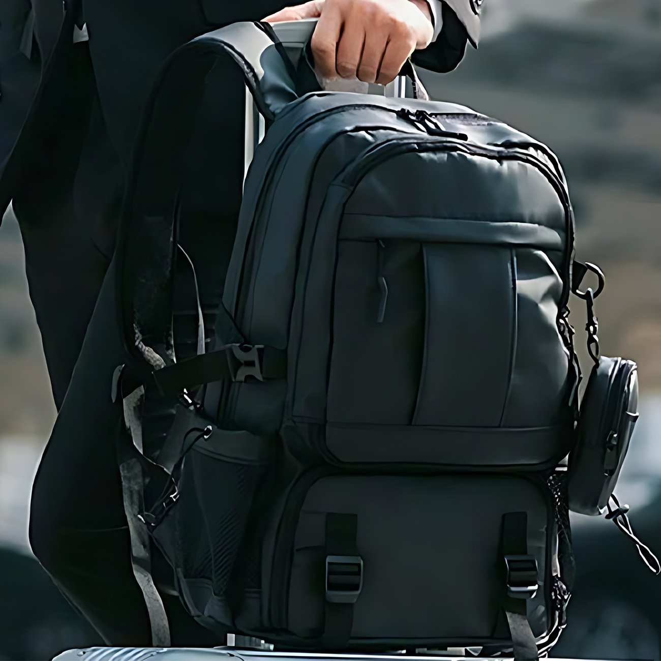 کوله پشتی مسافرتی لپتاپ 16 اینچ و آیپد 9.7 اینچ ضدآب 26 لیتر Tanjiezhe YG031 با پورت USB