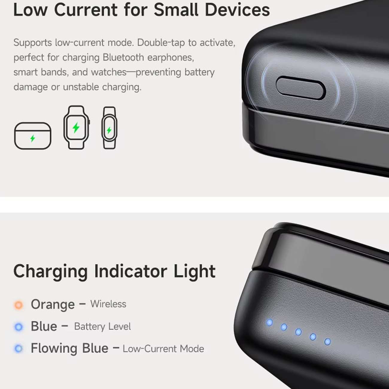 پاوربانک 10000 وایرلس 15 وات و تایپ سی 20 وات مک دودو MCDODO MC-6310