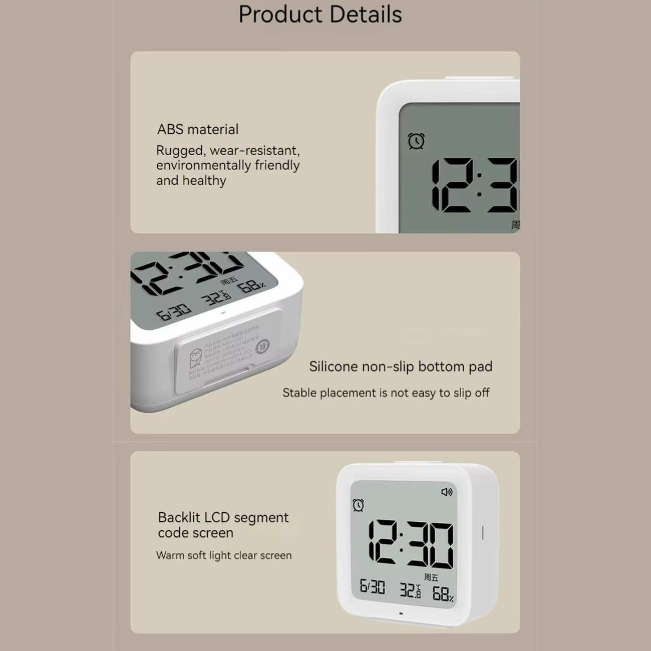 ساعت زنگدار صوتی هوشمند شیائومی MHO-A301