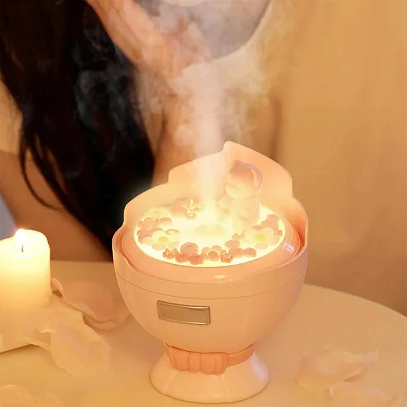 دستگاه بخور سرد و خوشبوکننده شارژی J228 با چراغ خواب ملایم