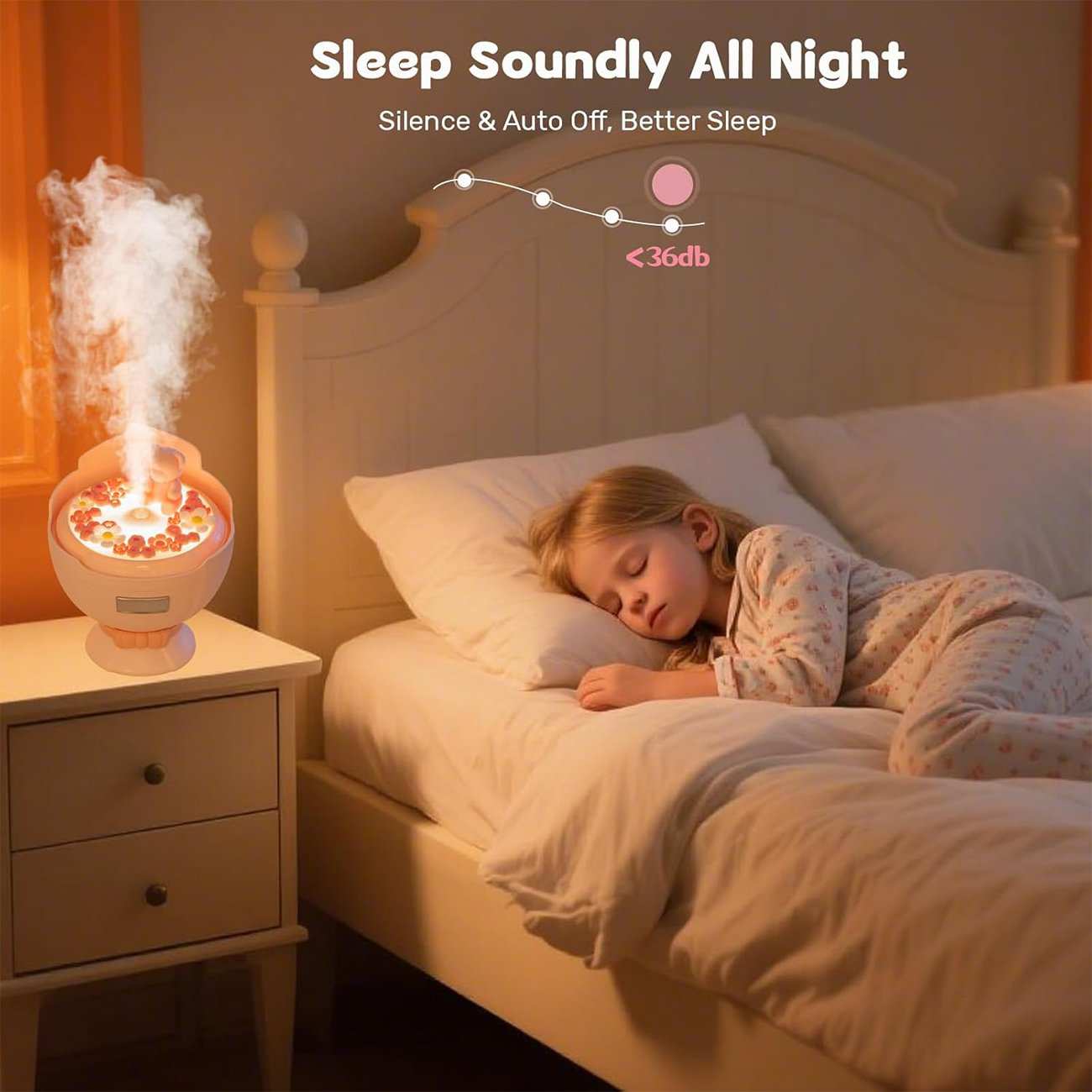 دستگاه بخور سرد و خوشبوکننده شارژی J228 با چراغ خواب ملایم