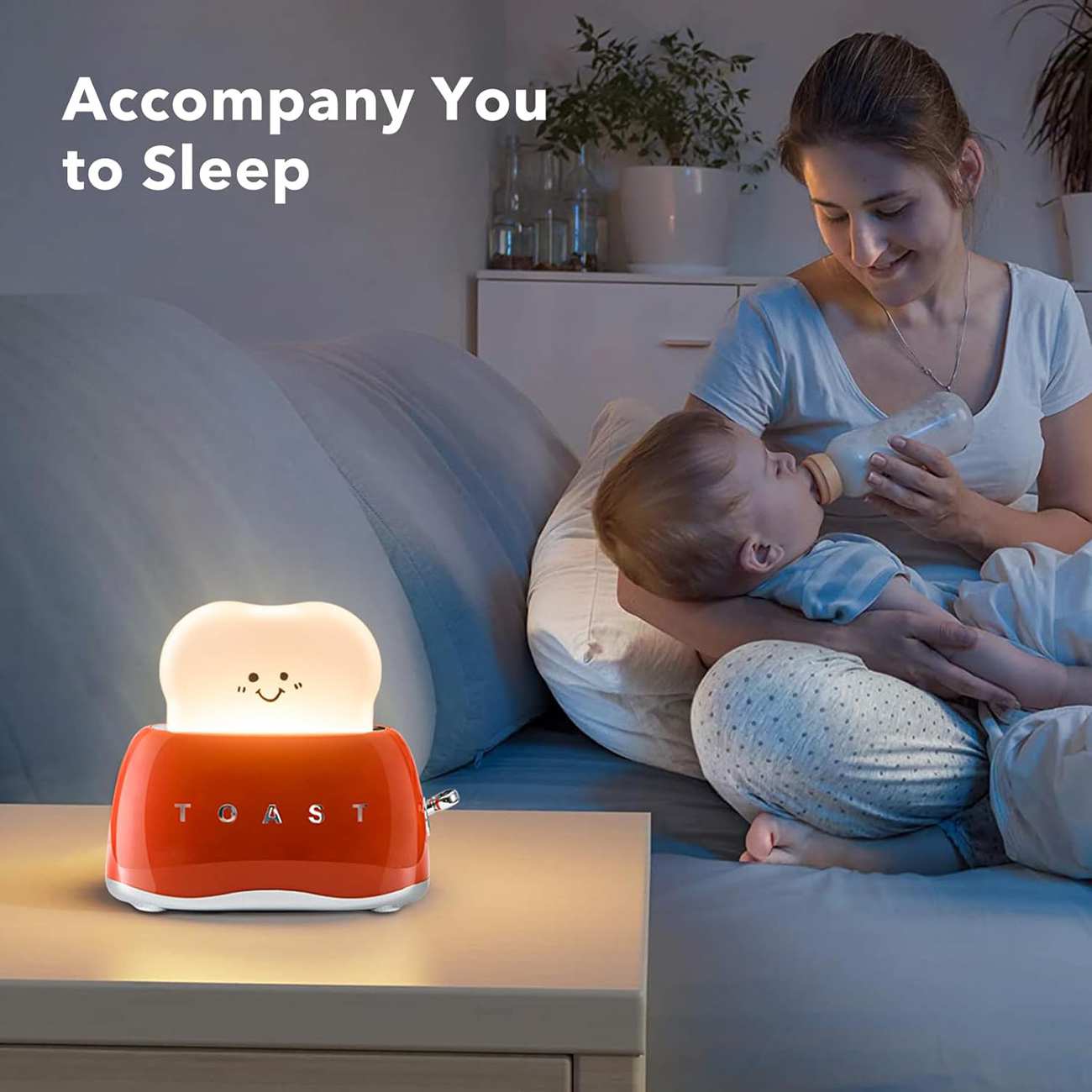 چراغ خواب فانتزی شارژی ZD-8862 طرح توستر