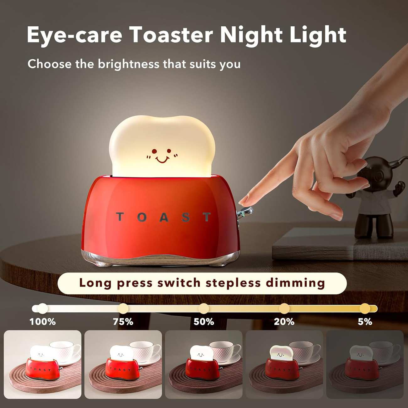 چراغ خواب فانتزی شارژی ZD-8862 طرح توستر