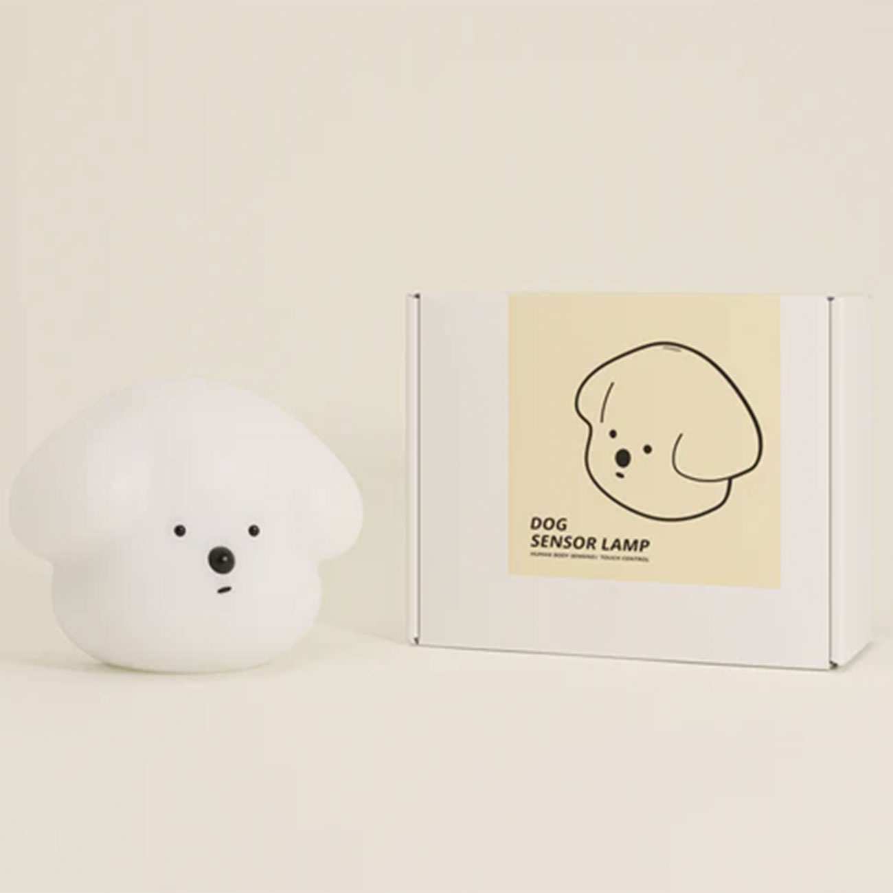 لامپ شارژی سنسورحرکتی و چراغ خواب فانتزی W-L-01 طرح سگ