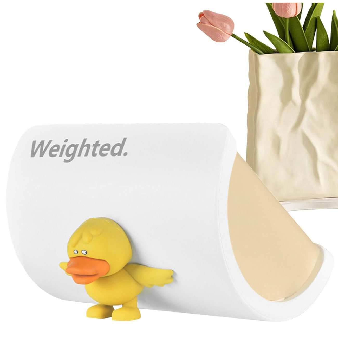 چراغ خواب فانتزی رومیزی شارژی LJC-223-C47 طرح اردک وزنهدار