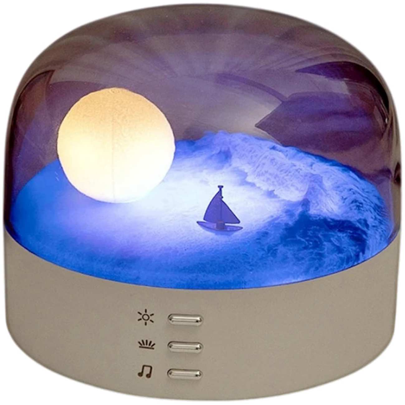 چراغ خواب رومیزی شارژی LJC-213 طرح ماه