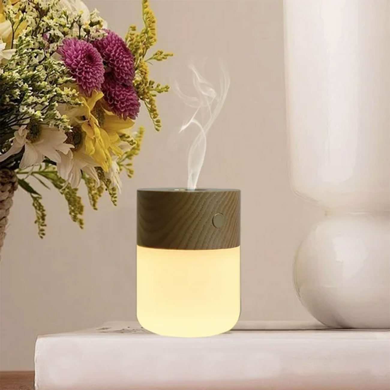 خوشبو کننده هوا و چراغ خواب شارژی رومیزی GOOD FRAGRANCE