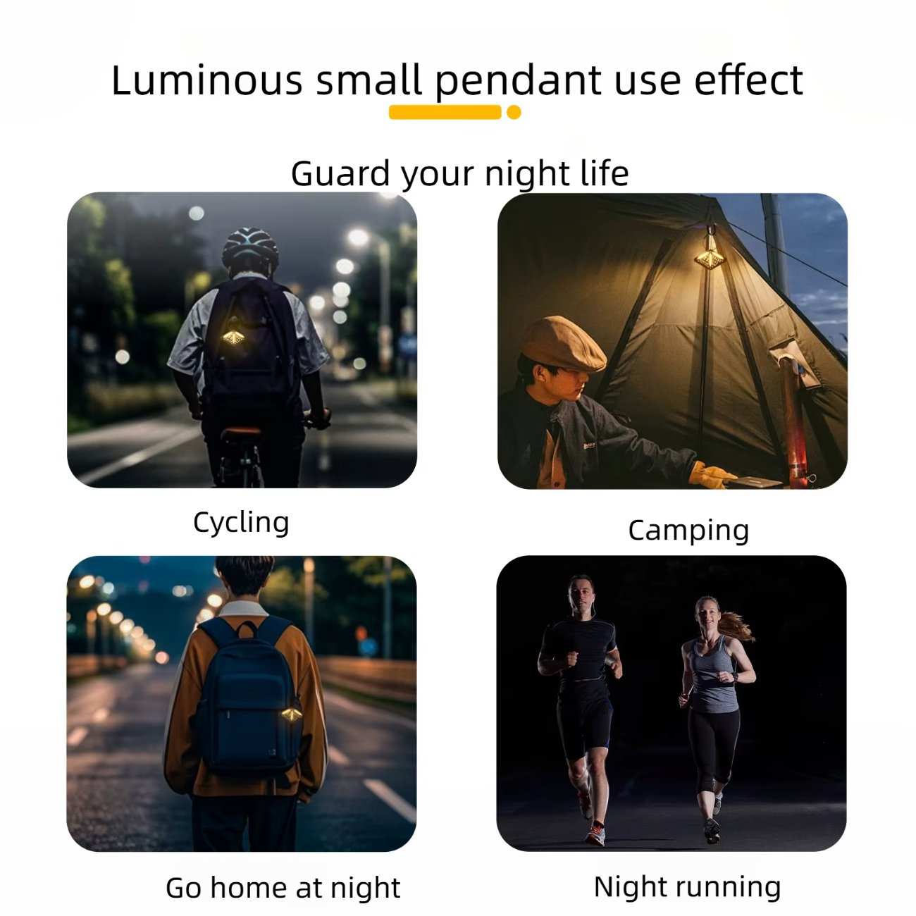 چراغ شارژی و لامپ کمپینگ هشدار قابل حمل YC-YD02