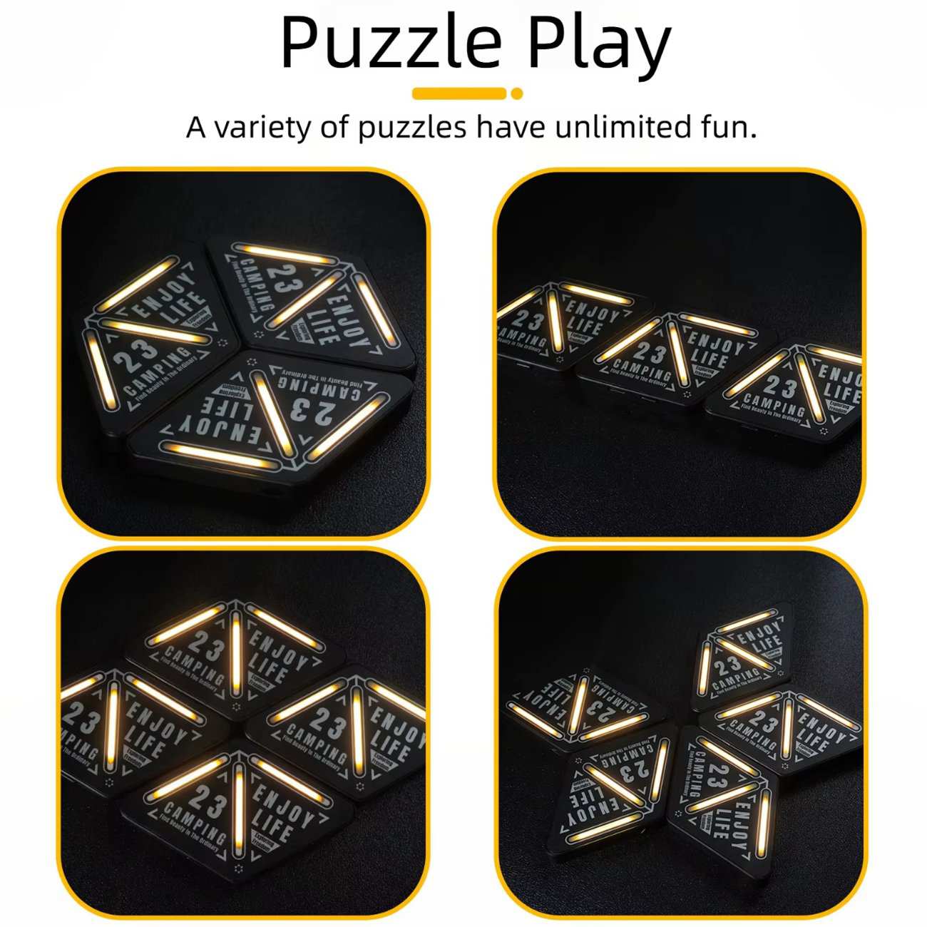 چراغ شارژی و لامپ کمپینگ هشدار قابل حمل YC-YD02