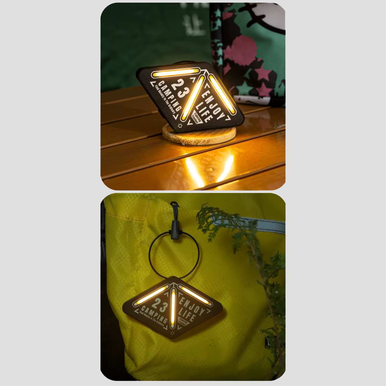 چراغ شارژی و لامپ کمپینگ هشدار قابل حمل YC-YD02