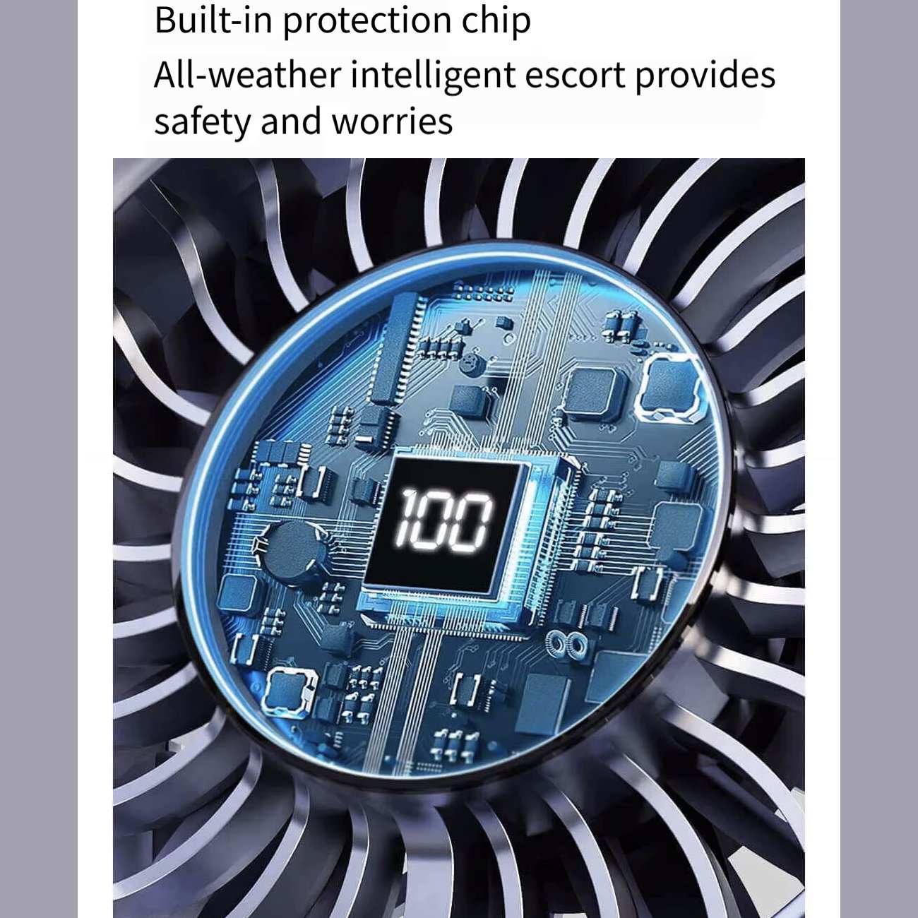 پنکه شارژی دستی دیجیتالی کوالیتل Qualitell Y4