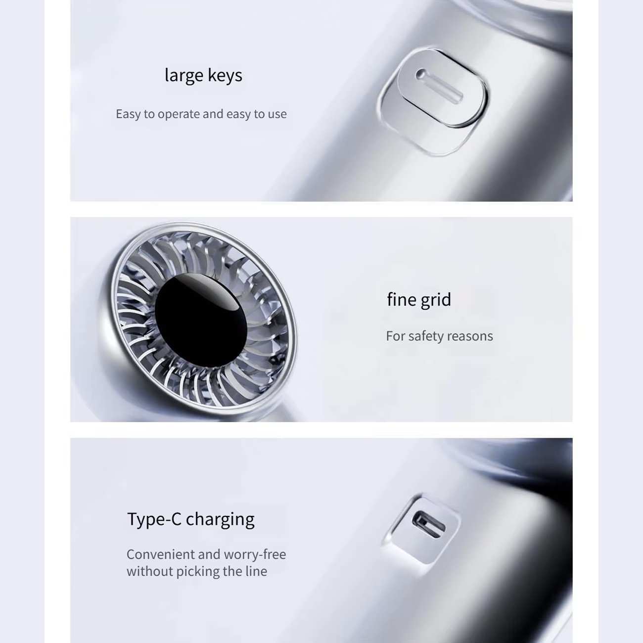 پنکه شارژی دستی دیجیتالی کوالیتل Qualitell Y4