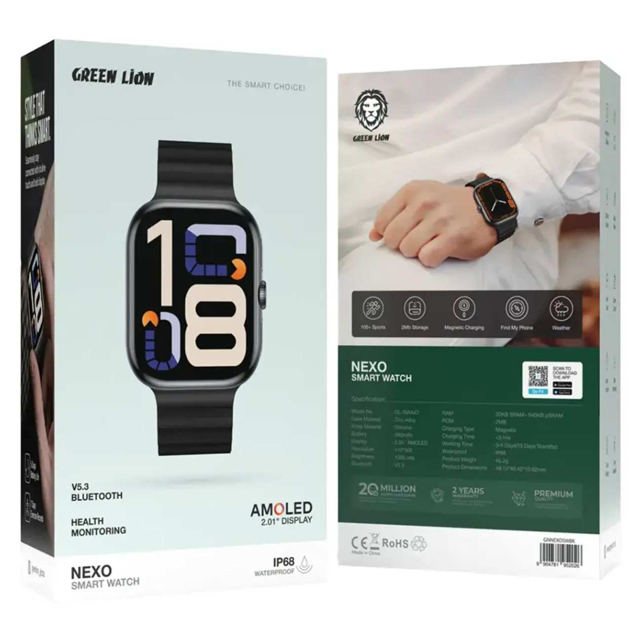 ساعت هوشمند گرینلاین GNNEXOSWBK