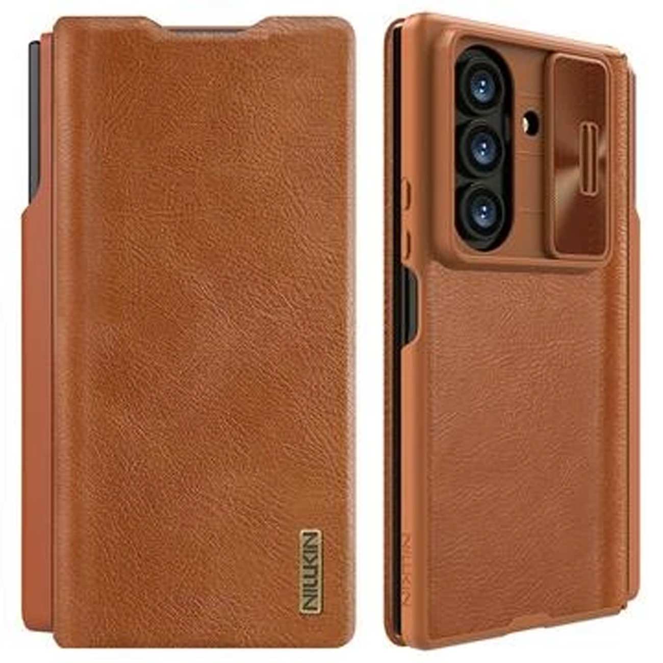 کیف گوشی موبایل سامسونگ Galaxy Z Fold 7 5G نیلکین Nillkin Qin Pro Leather
